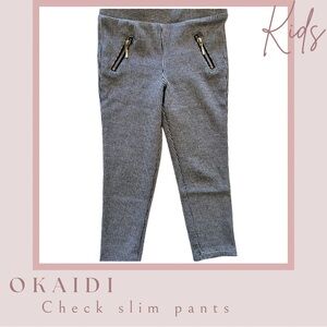 2 for $10 Okaidi Check Slim Pants